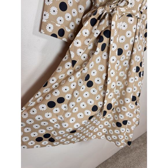 NWOT TALBOTS FLORAL DOT POPLIN SHIRTDRESS Size 12 P Coastal Preppy - Picture 6 of 13